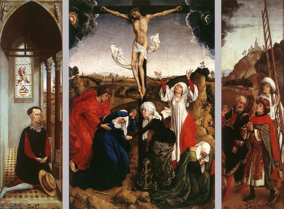 Wikioo.org – L'Encyclopédie des Beaux Arts - Peinture, Oeuvre de Goswijn Van Der Weyden - Abegg triptyque
