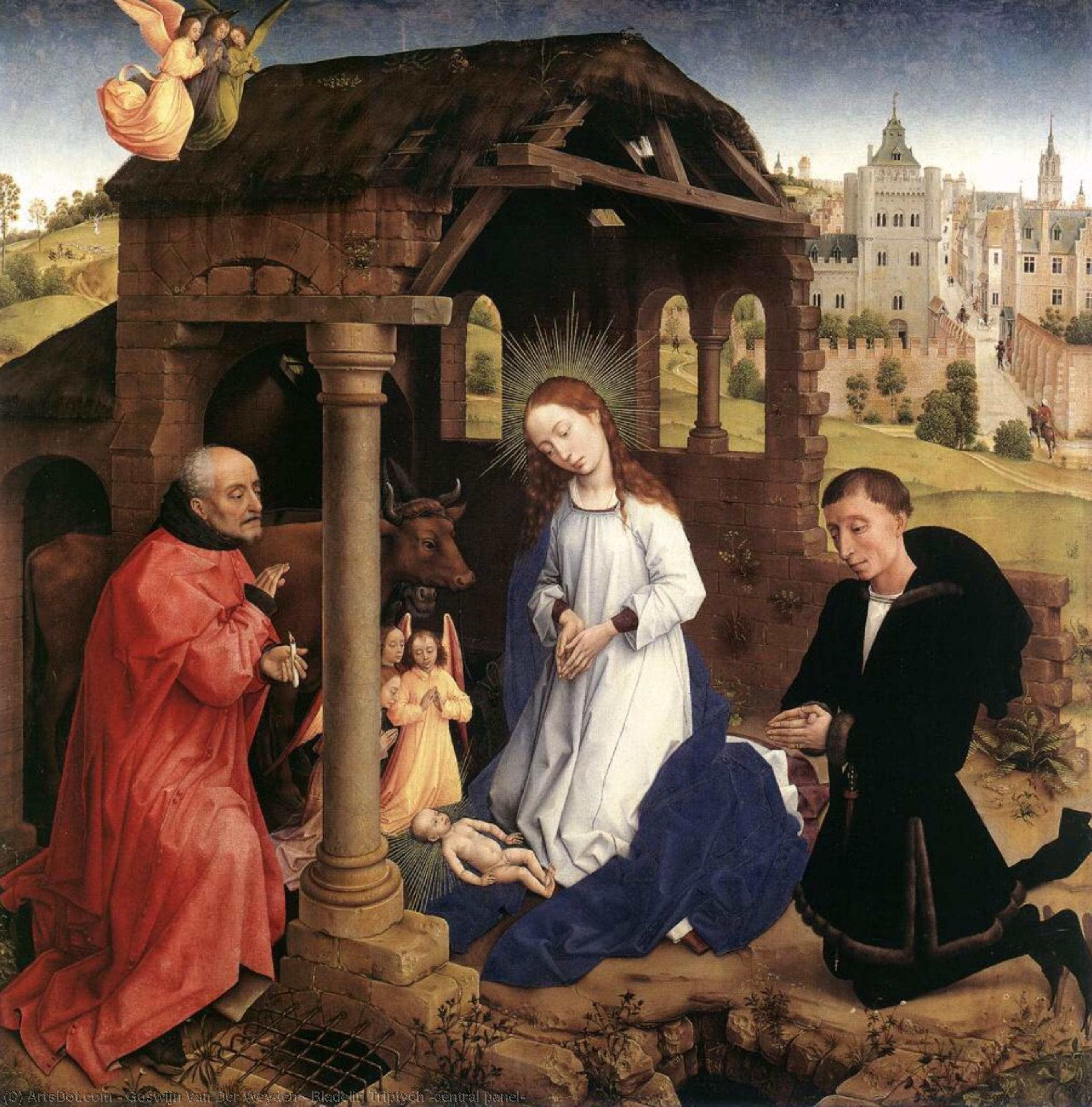 Wikioo.org - The Encyclopedia of Fine Arts - Painting, Artwork by Goswijn Van Der Weyden - Bladelin Triptych (central panel)