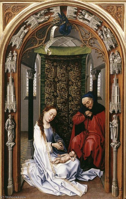 WikiOO.org - Enciclopédia das Belas Artes - Pintura, Arte por Goswijn Van Der Weyden - Miraflores Altarpiece (left panel)