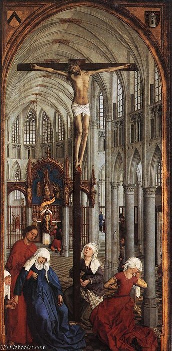 Wikioo.org – L'Encyclopédie des Beaux Arts - Peinture, Oeuvre de Goswijn Van Der Weyden - Sept Sacrements (panneau central)