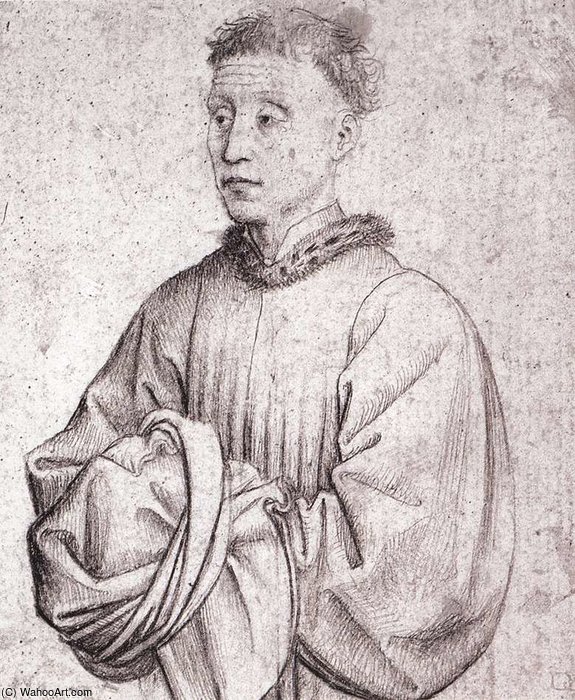 WikiOO.org - Enciclopédia das Belas Artes - Pintura, Arte por Goswijn Van Der Weyden - Young man