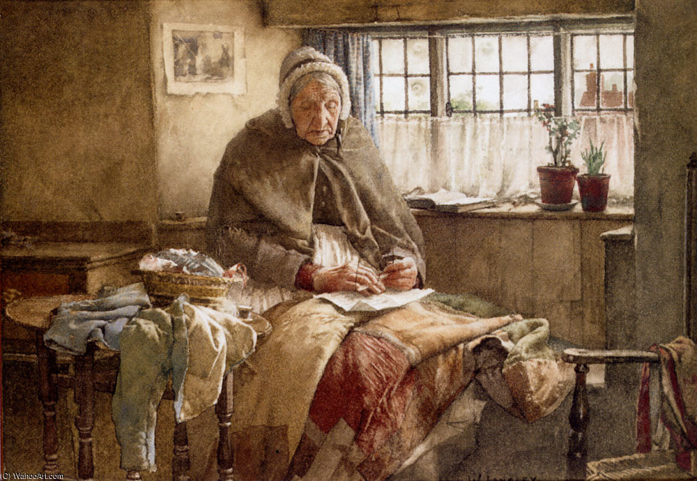 Wikioo.org - The Encyclopedia of Fine Arts - Painting, Artwork by Walter Langley - At evening time it shall be light