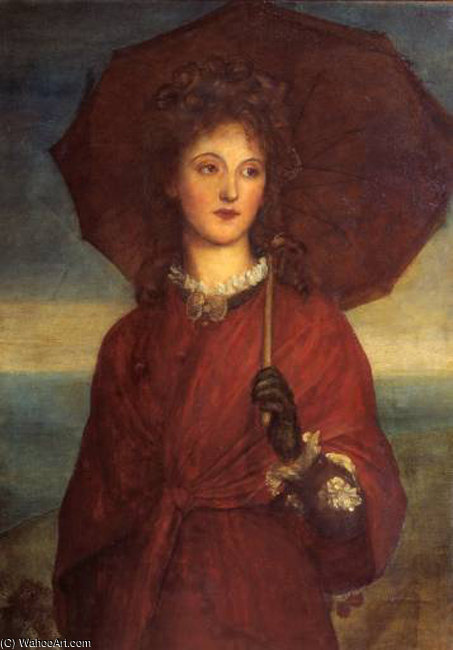 Wikioo.org - The Encyclopedia of Fine Arts - Painting, Artwork by George Frederic Watts - Eveleen Tennant later Mrs F.W.H. Myers exhibited