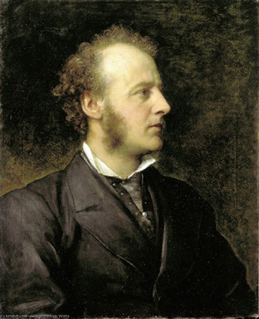 WikiOO.org - Encyclopedia of Fine Arts - Maľba, Artwork George Frederic Watts - Portrait of Sir John Everett Millais