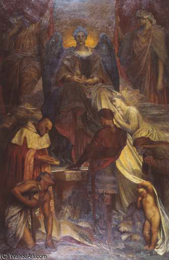 Wikioo.org - The Encyclopedia of Fine Arts - Painting, Artwork by George Frederic Watts - The Court of Death