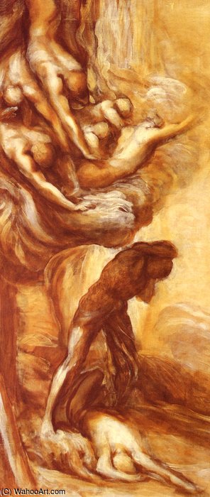 Wikioo.org - The Encyclopedia of Fine Arts - Painting, Artwork by George Frederic Watts - The Denunciation Of Cain