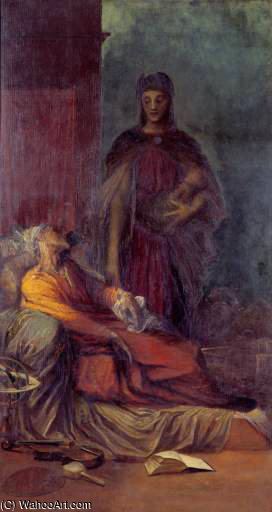 Wikioo.org - The Encyclopedia of Fine Arts - Painting, Artwork by George Frederic Watts - The Messenger -