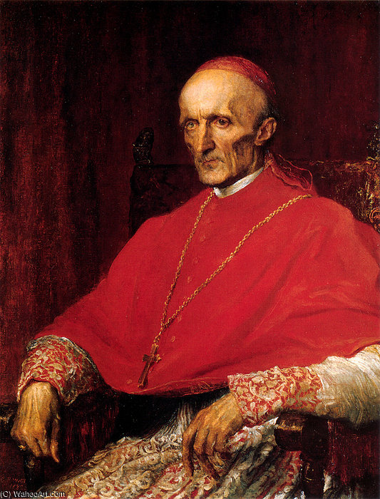 Wikioo.org - The Encyclopedia of Fine Arts - Painting, Artwork by George Frederic Watts - cardinal manning