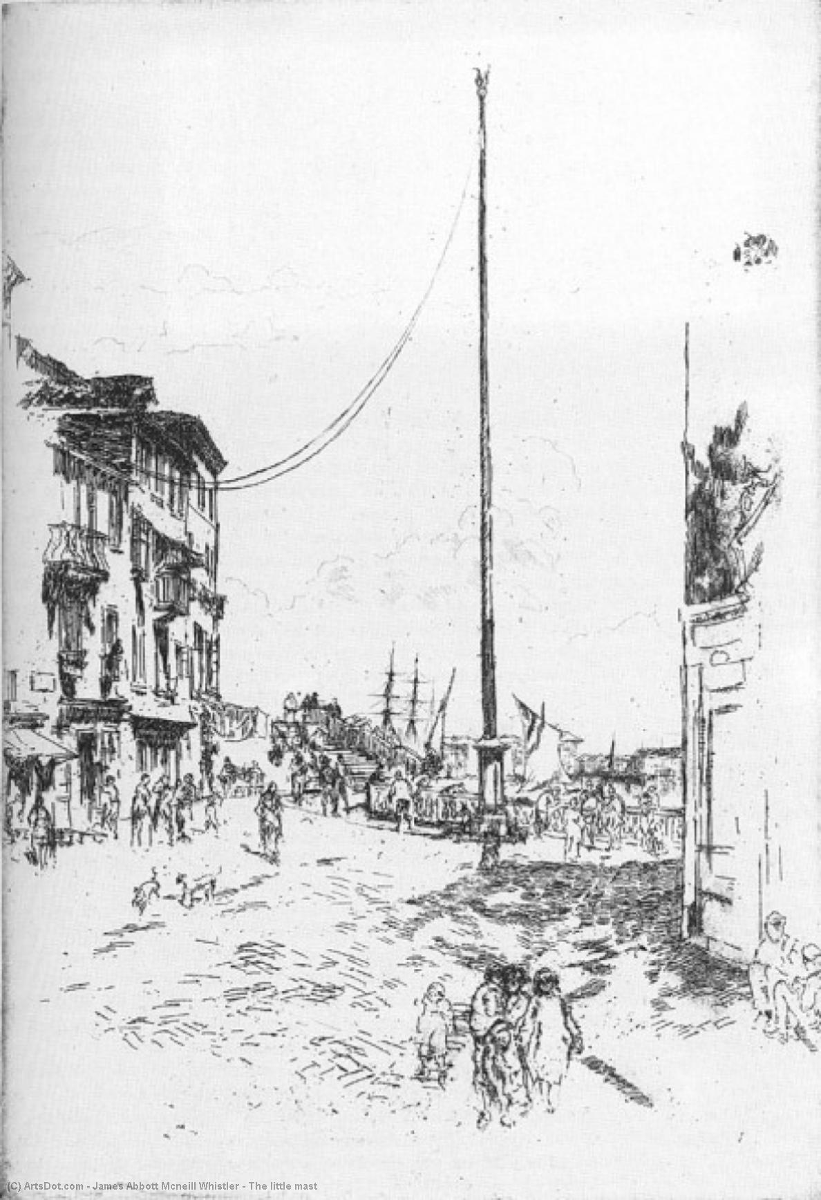 Wikioo.org - The Encyclopedia of Fine Arts - Painting, Artwork by James Abbott Mcneill Whistler - The little mast