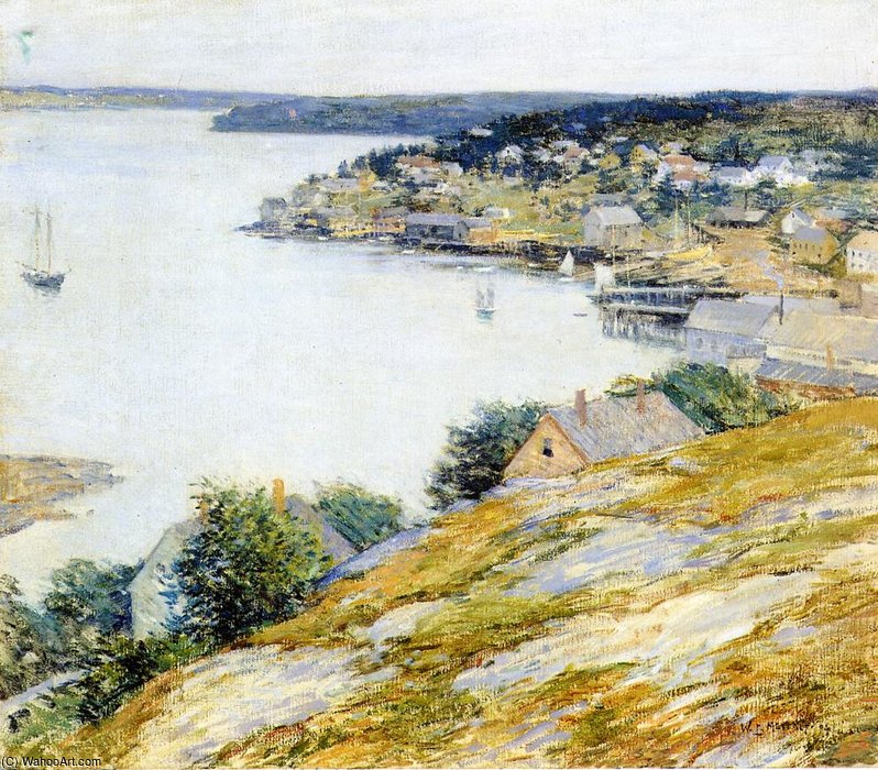 Wikioo.org - The Encyclopedia of Fine Arts - Painting, Artwork by Willard Leroy Metcalf - east boothbay harbor