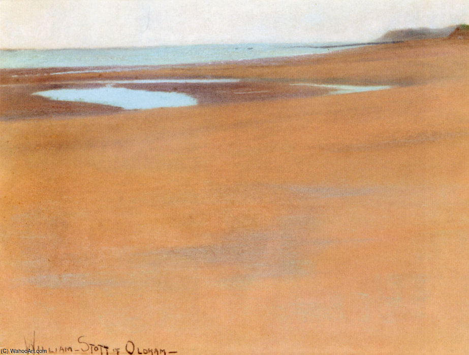 WikiOO.org - Encyclopedia of Fine Arts - Maleri, Artwork William Bell Scott - Sand pools