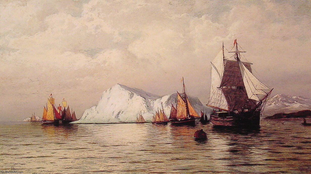 WikiOO.org - Enciclopedia of Fine Arts - Pictura, lucrări de artă William Bradford - Artic caravan