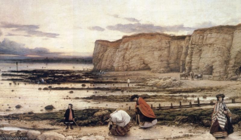 WikiOO.org - Encyclopedia of Fine Arts - Malba, Artwork William Dyce - Recollection of Pegwell Bay