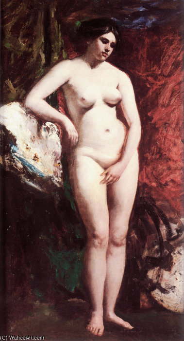 WikiOO.org - Encyclopedia of Fine Arts - Maleri, Artwork William Etty - Standing nude