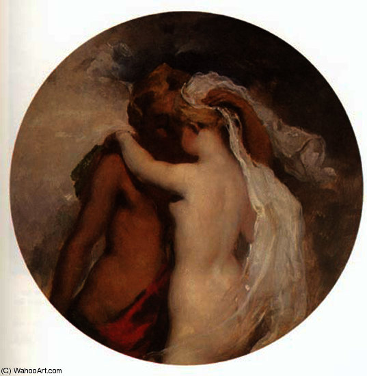 Wikioo.org - The Encyclopedia of Fine Arts - Painting, Artwork by William Etty - Nymph and Satyr