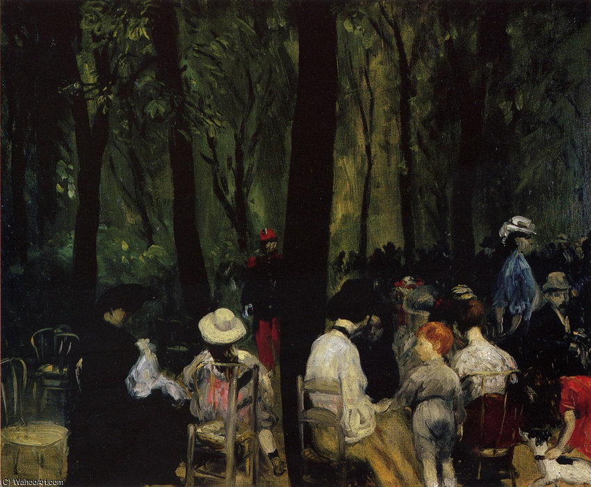 Wikioo.org - The Encyclopedia of Fine Arts - Painting, Artwork by William James Glackens - Glackins William Under the Trees