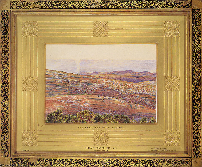 Wikioo.org - The Encyclopedia of Fine Arts - Painting, Artwork by William Holman Hunt - WH The Dead Sea from Siloam