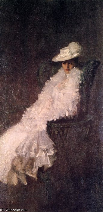 Wikioo.org - The Encyclopedia of Fine Arts - Painting, Artwork by William Merritt Chase - My Daughter Dieudonnee aka Alice Dieudonnee Chase