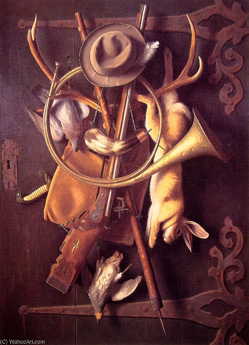 Wikioo.org - The Encyclopedia of Fine Arts - Painting, Artwork by William Michael Harnett - After the Hunt