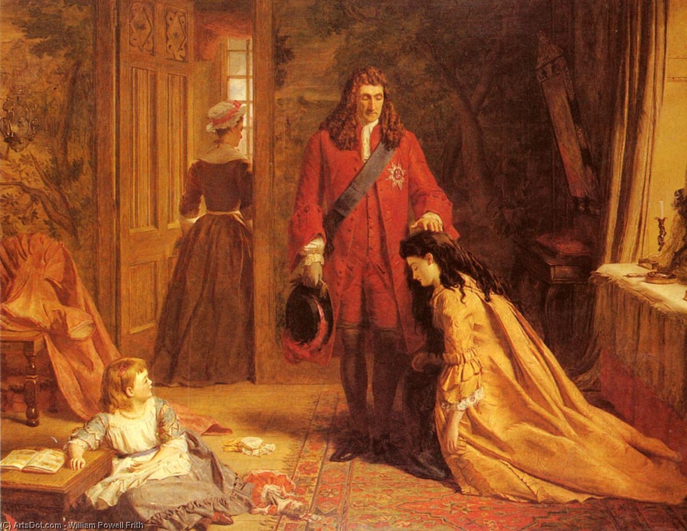 Wikioo.org - The Encyclopedia of Fine Arts - Painting, Artwork by William Powell Frith - An incident in the life of mary wortley montague