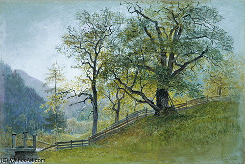 Wikioo.org - The Encyclopedia of Fine Arts - Painting, Artwork by William Stanley Haseltine - Vahm in tyrol near brixen
