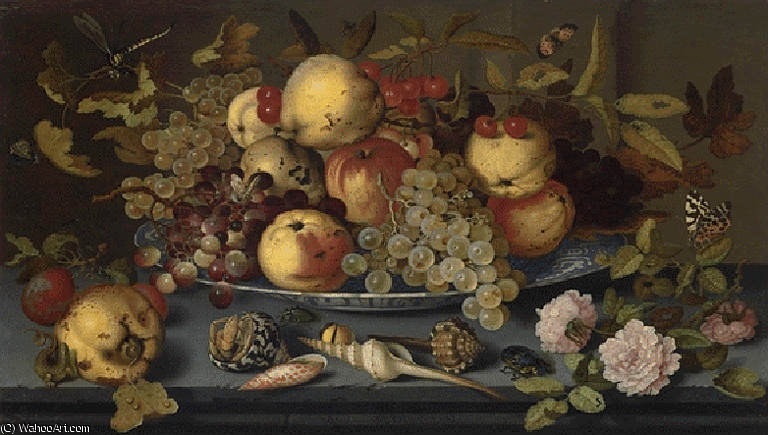 WikiOO.org - Encyclopedia of Fine Arts - Maalaus, taideteos Balthasar Van Der Ast - Fruits coquillage