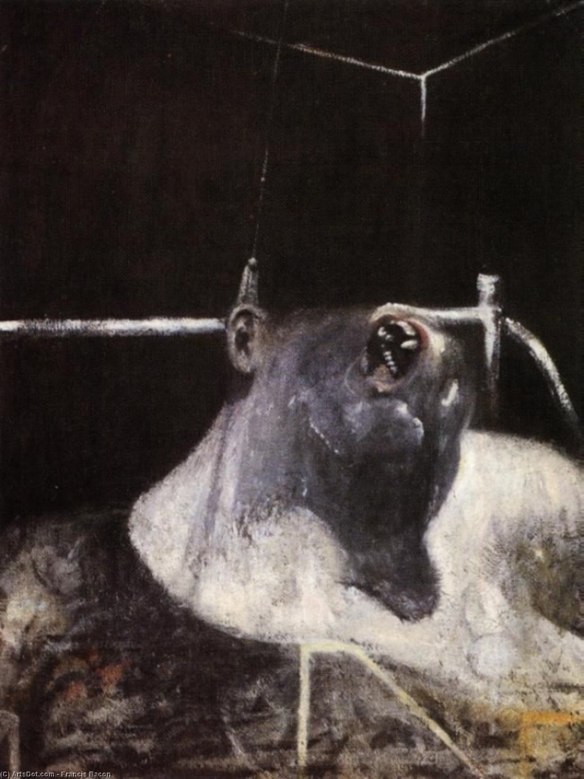 Wikioo.org - The Encyclopedia of Fine Arts - Painting, Artwork by Francis Bacon - Head I, Collection of Richard S, Zeisler, New Yo