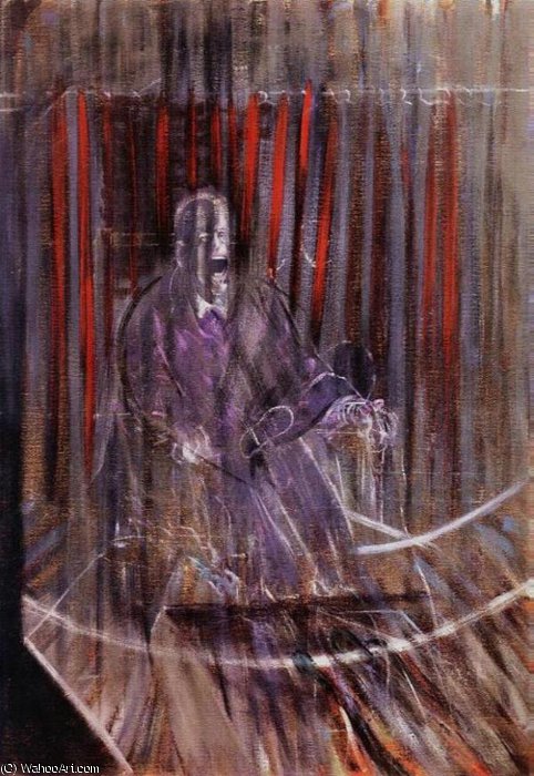 Wikoo.org - موسوعة الفنون الجميلة - اللوحة، العمل الفني Francis Bacon - Study after Velazquez II, Tony Shafrazi Gallery,