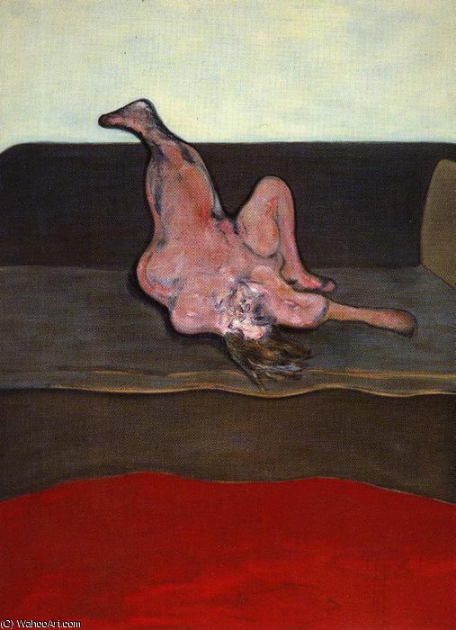 Wikioo.org - Die Enzyklopädie bildender Kunst - Malerei, Kunstwerk von Francis Bacon - liegend frau