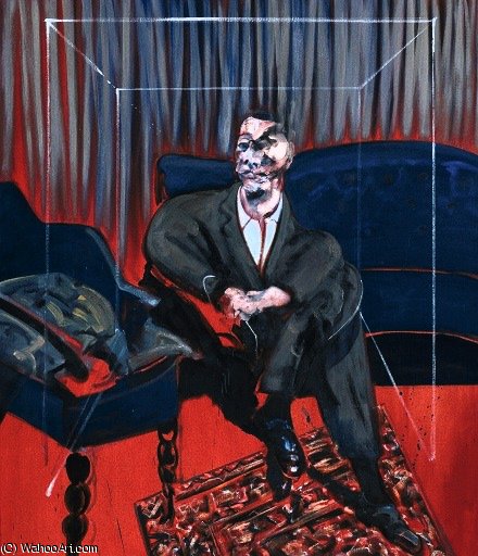 Wikioo.org - The Encyclopedia of Fine Arts - Painting, Artwork by Francis Bacon - Seated figure tate gallery