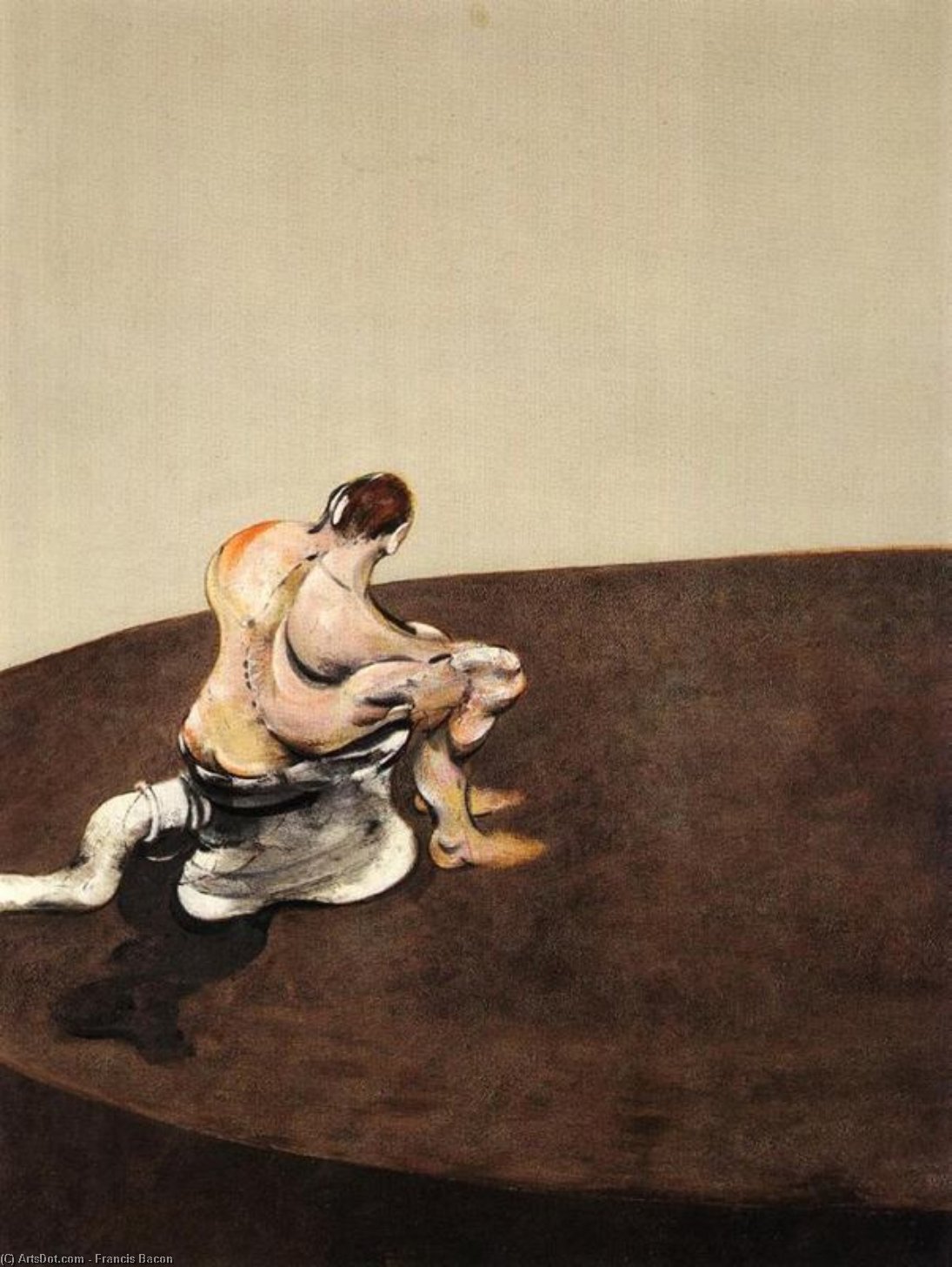 Wikioo.org – L'Enciclopedia delle Belle Arti - Pittura, Opere di Francis Bacon - tre figure in un camera sinistro