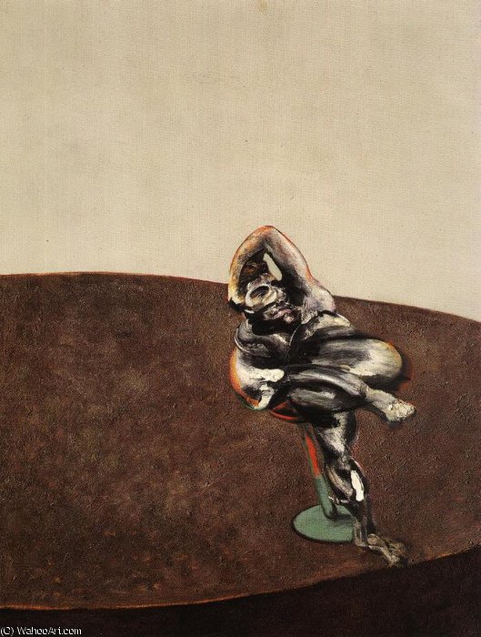Wikioo.org - Die Enzyklopädie bildender Kunst - Malerei, Kunstwerk von Francis Bacon - drei figuren in ein raum Berechtigung