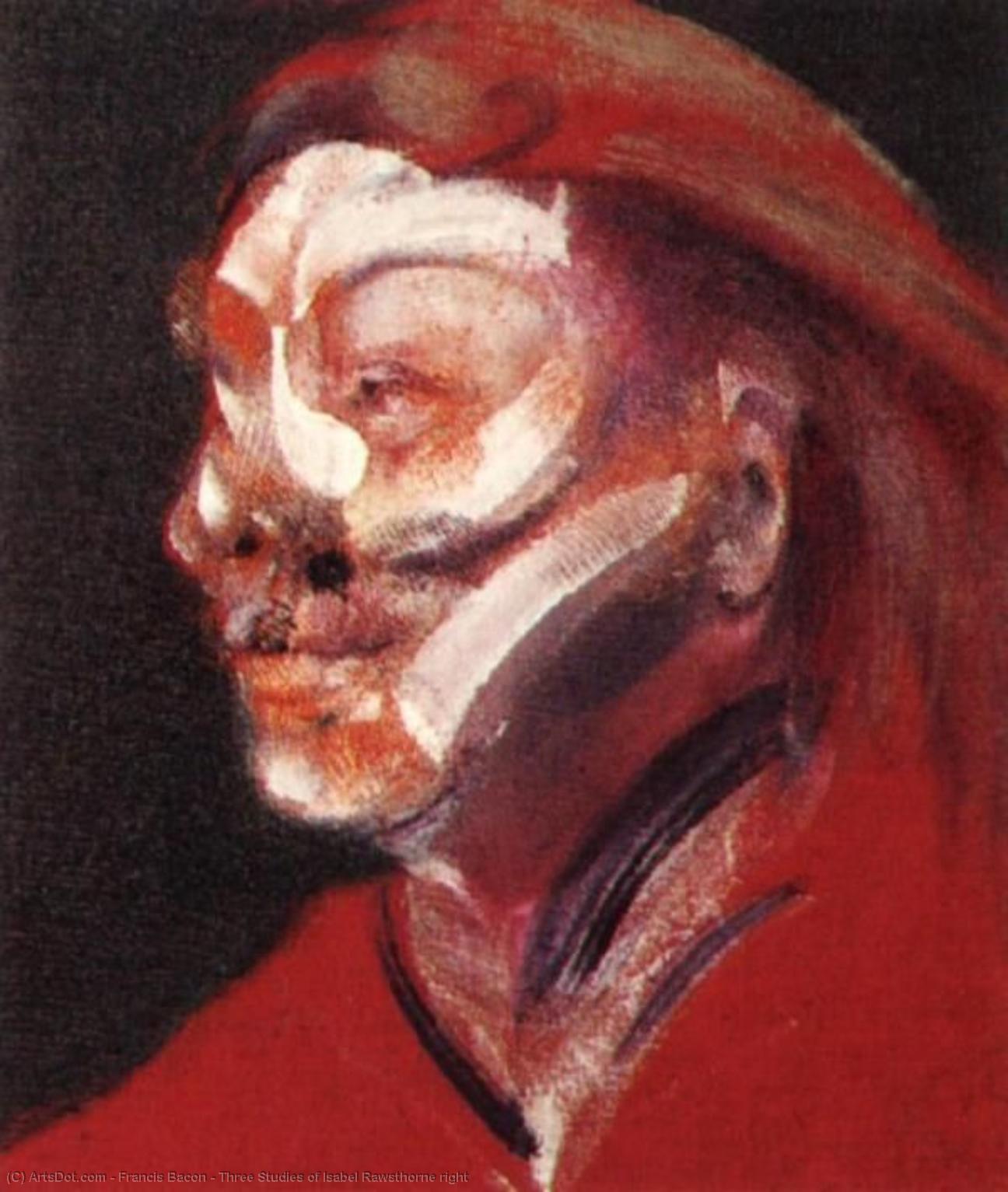 Wikioo.org - The Encyclopedia of Fine Arts - Painting, Artwork by Francis Bacon - Three Studies of Isabel Rawsthorne right