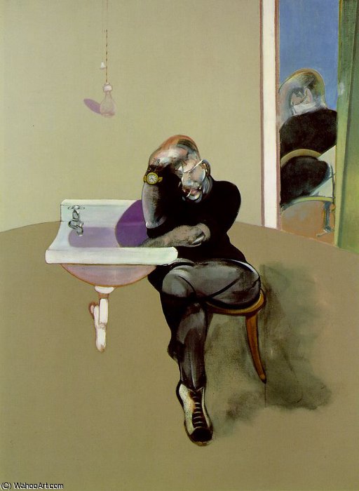 Wikioo.org – L'Enciclopedia delle Belle Arti - Pittura, Opere di Francis Bacon - autoritratto particulare