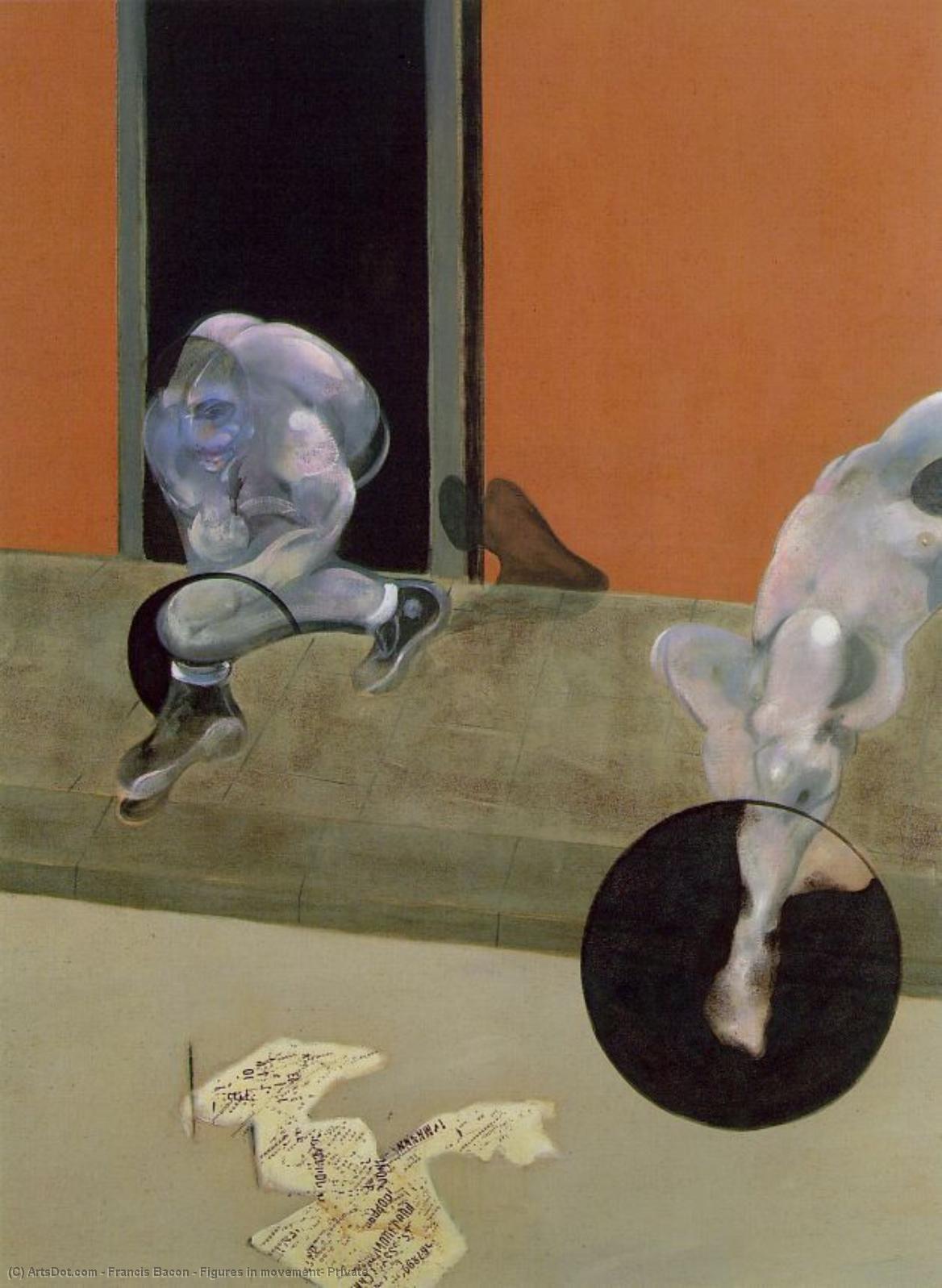 Wikioo.org - The Encyclopedia of Fine Arts - Painting, Artwork by Francis Bacon - Figures in movement, Private