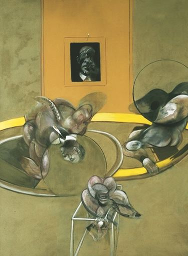 Wikioo.org - Bách khoa toàn thư về mỹ thuật - Vẽ tranh, Tác phẩm nghệ thuật Francis Bacon - Three figures and portrait tate gallery