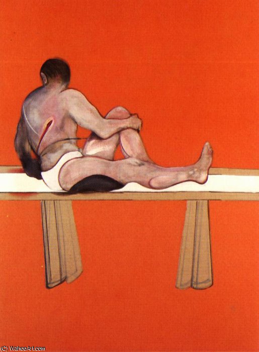 WikiOO.org - Enciklopedija dailės - Tapyba, meno kuriniai Francis Bacon - Triptych, left