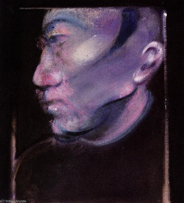 Wikioo.org - The Encyclopedia of Fine Arts - Painting, Artwork by Francis Bacon - Two Studies for a Portrait of Richard Chopping, right