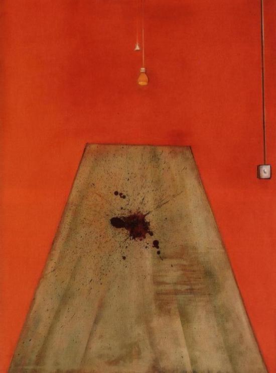 WikiOO.org - 百科事典 - 絵画、アートワーク Francis Bacon - 血 オン  ザー  床