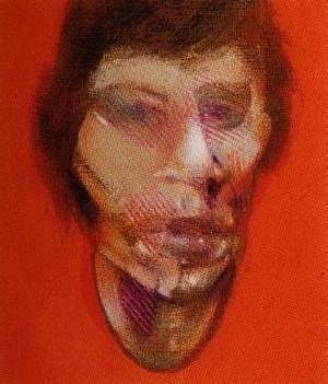 Wikioo.org - The Encyclopedia of Fine Arts - Painting, Artwork by Francis Bacon - 3 Studies for a Portrait of Mick Jagger, left