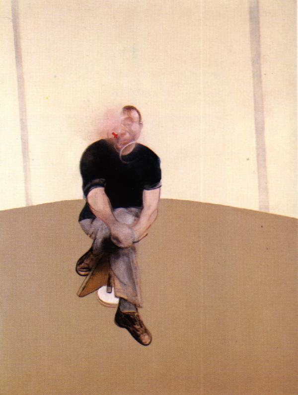 Wikioo.org - The Encyclopedia of Fine Arts - Painting, Artwork by Francis Bacon - Study for Self-Portrait, left