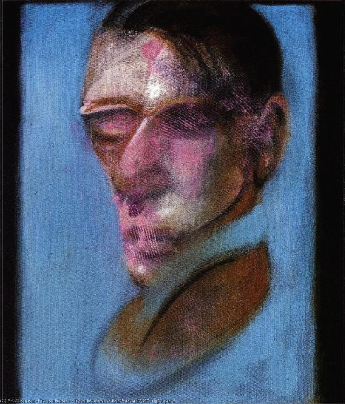 Wikioo.org - The Encyclopedia of Fine Arts - Painting, Artwork by Francis Bacon - Three Studies for Self-Portrait,1980, right panel