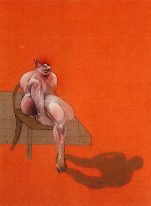 Wikoo.org - موسوعة الفنون الجميلة - اللوحة، العمل الفني Francis Bacon - Triptych, left
