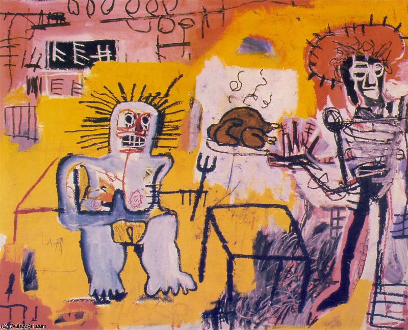 WikiOO.org - Εγκυκλοπαίδεια Καλών Τεχνών - Ζωγραφική, έργα τέχνης Jean Michel Basquiat - Arroz con pollo, Collection