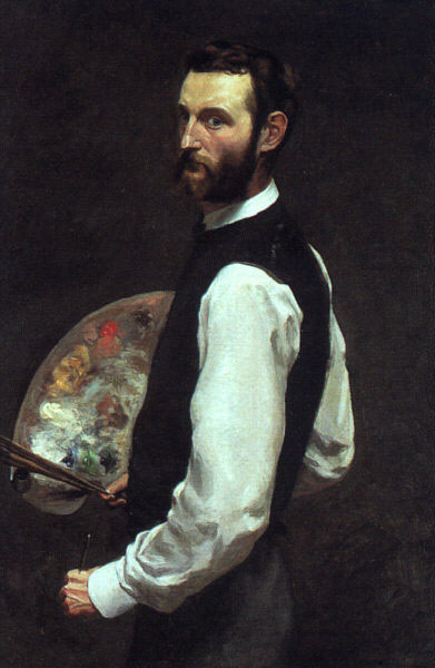 WikiOO.org - 백과 사전 - 회화, 삽화 Jean Frederic Bazille - Self Portrait