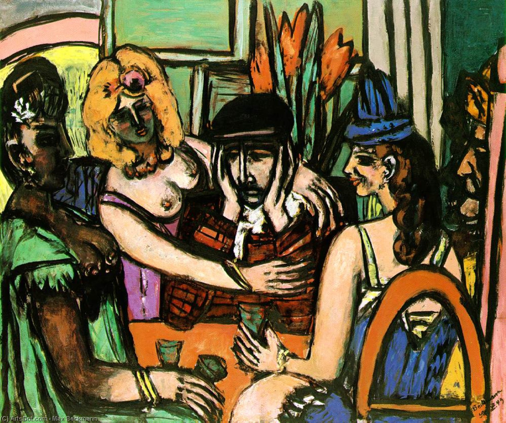 Wikioo.org - The Encyclopedia of Fine Arts - Painting, Artwork by Max Beckmann - The prodigal son, Niedersachsische Landes
