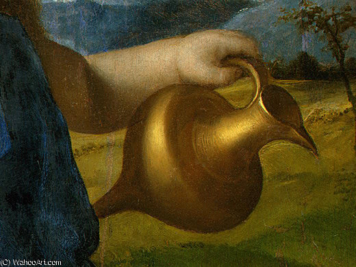Wikioo.org - Die Enzyklopädie bildender Kunst - Malerei, Kunstwerk von Giovanni Bellini - der Säugling bacchus, wahrscheinlich detalj - (2)