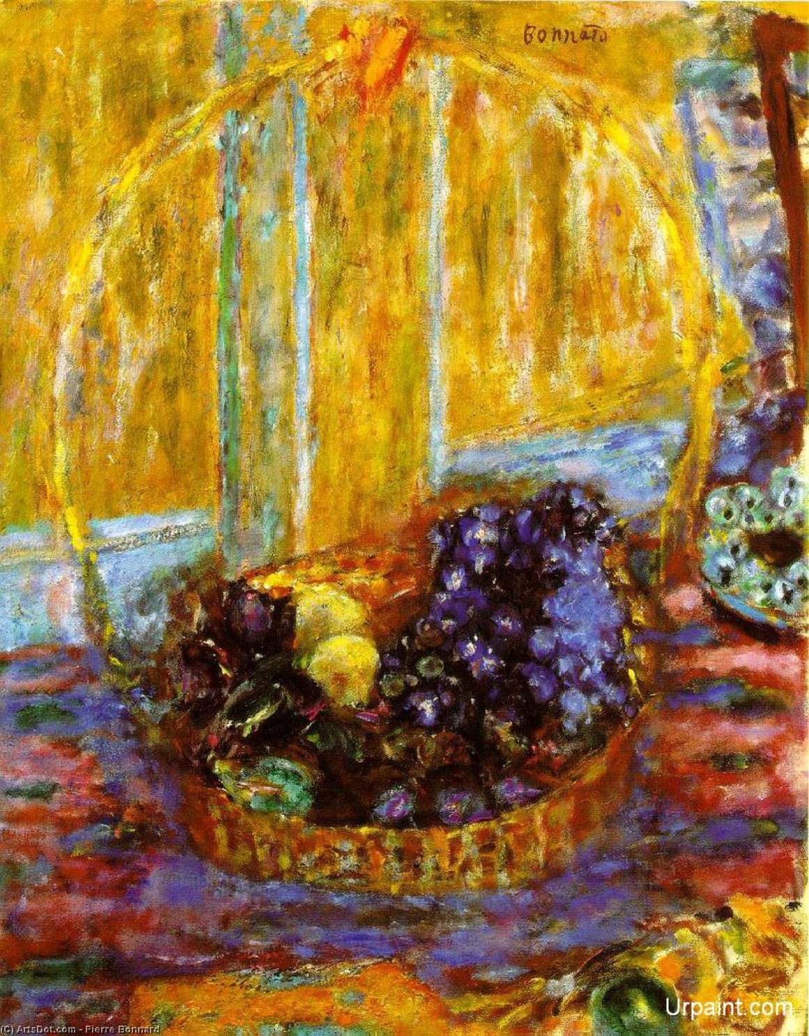 Wikioo.org - The Encyclopedia of Fine Arts - Painting, Artwork by Pierre Bonnard - Corbeille de fruits, ca The Reader