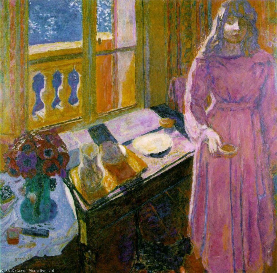 Wikioo.org - The Encyclopedia of Fine Arts - Painting, Artwork by Pierre Bonnard - Interior at antibes