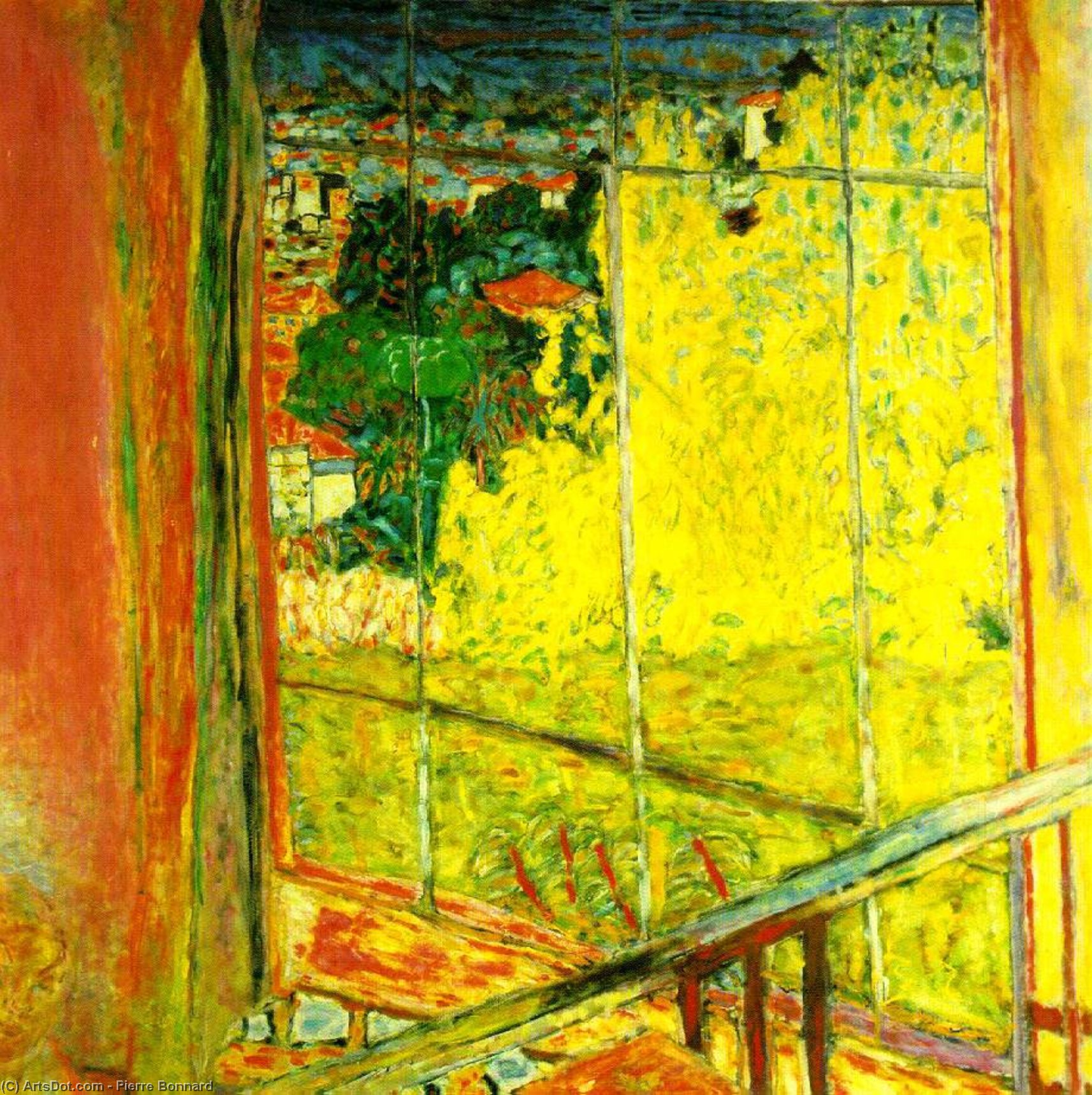 Wikioo.org - The Encyclopedia of Fine Arts - Painting, Artwork by Pierre Bonnard - L'atelier au mimosa, Musee Nationa